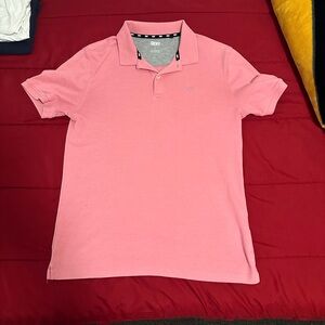 DKNY Men's Polo Shirt in Soft Pink